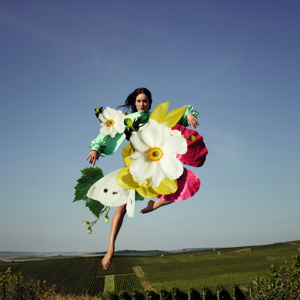 フランスアンティークヴィクトリアンリボン刺繍のソワレシューズ